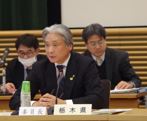 画像：福田社会保障常任委員長（栃木県知事）